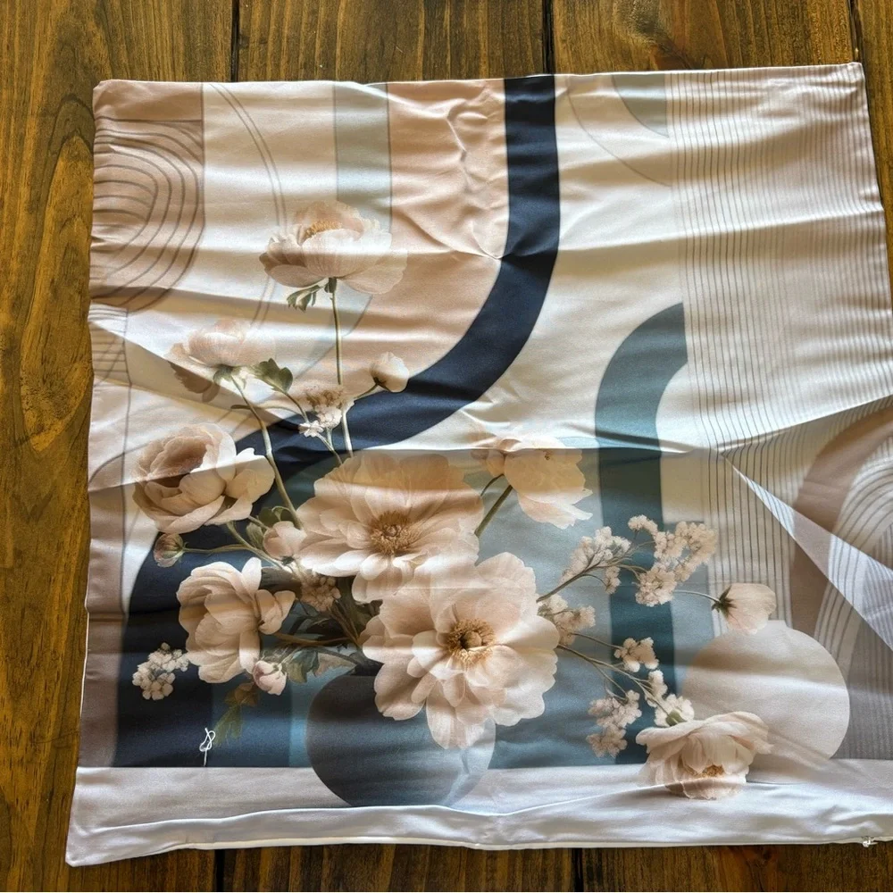 Floral Print Decorative Pillow Cover